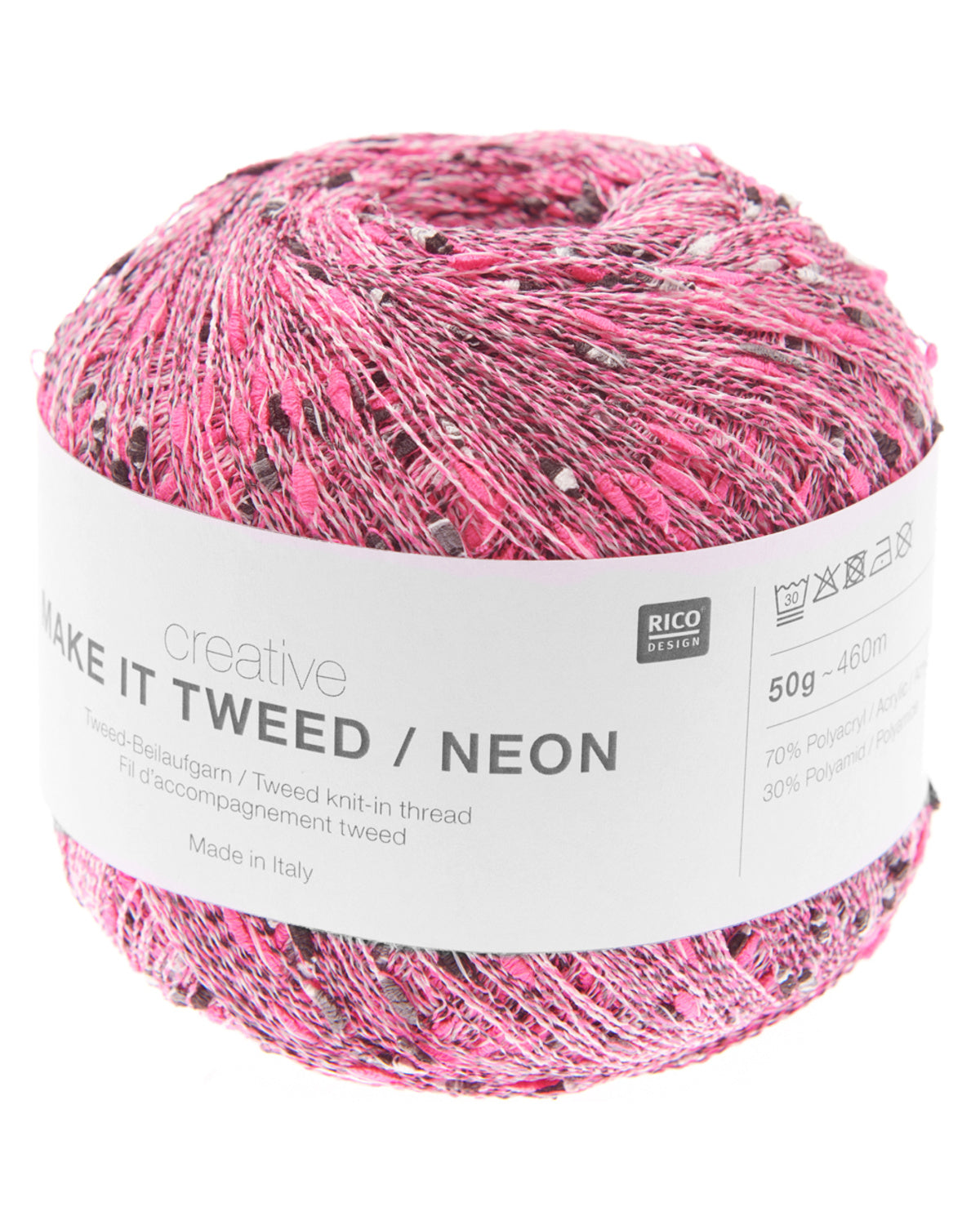 Daggry slange aflevere Make it Tweed Neon - Pink – Livini - Garn og tilbehør