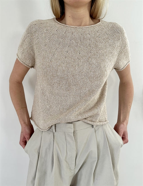 Plain Yoke Tee - Strikkekit - Sandnes Line