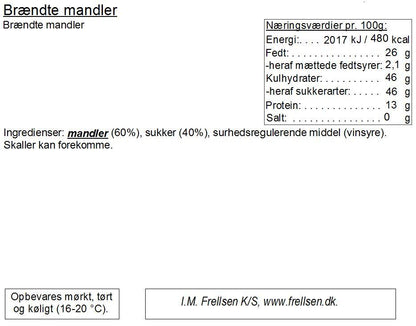 Brændte mandler 100 g