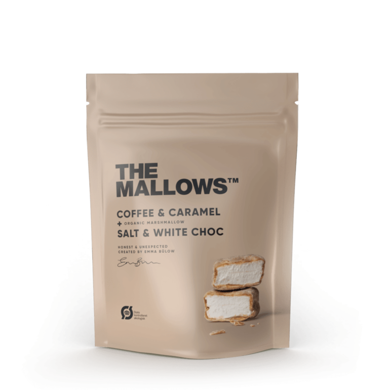 The Mallows - Coffee & Caramel - skumfiduser med kaffe og karamel 90G
