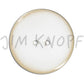 Knapper - Kokos med keramik look - Hvid 31 mm
